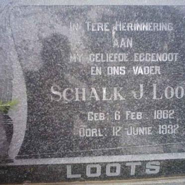 LOOTS Schalk J. 1862-1932