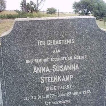 STEENKAMP Anna Susanna nee CILLIERS 1877-1942