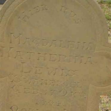 LEWIS Magdalena Katherina nee SWANEPOEL 1904-19??