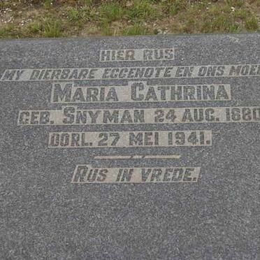 DELPORT Daniel Stephanus 1879-1949 &amp; Maria Catharina SNYMAN 1880-1941