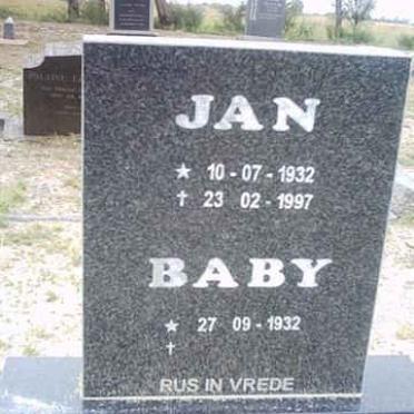 GROENEWALD Jan 1932-1997 &amp; Baby 1932-
