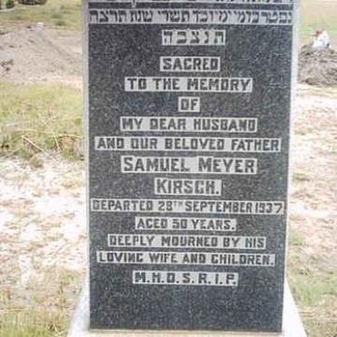 KIRSCH Samuel Meyer -1937