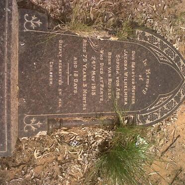 ABO Jacoba Wilhelmina Sophia, von nee VAN BUUREN -1913