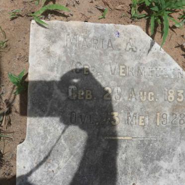 BOTHA Maria A. nee VERMEULEN 1836-1928