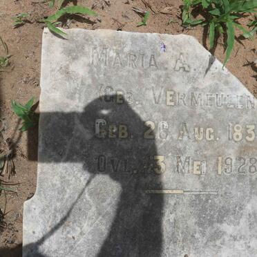 BOTHA Maria A. nee VERMEULEN 1836-1928