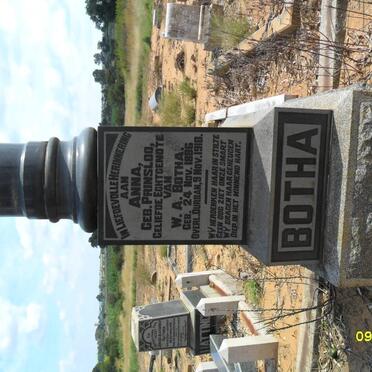 BOTHA Anna nee PRINSLOO 1886-1918