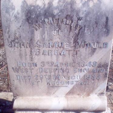 BARRATT John Samuel Would 1848-1933