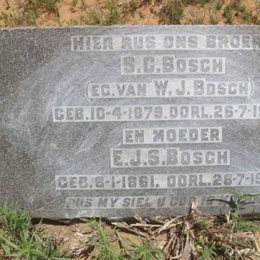 BOSCH E.J.S. 1861-1930 :: BOSCH S.G. 1879-1927