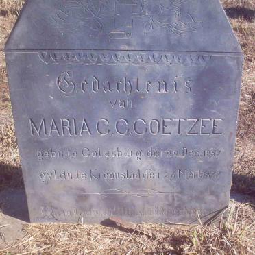 COETZEE Maria C.C. 1857-1877