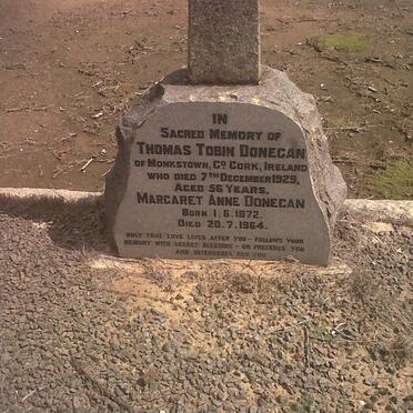 DONEGAN Thomas Tobin -1929 &amp; Margaret Anne 1872-1964