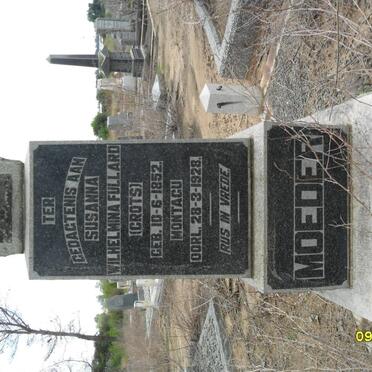 FULLARD John Edward 1852-1909 &amp; Susanna Wilhelmina CROTS 1852-1928