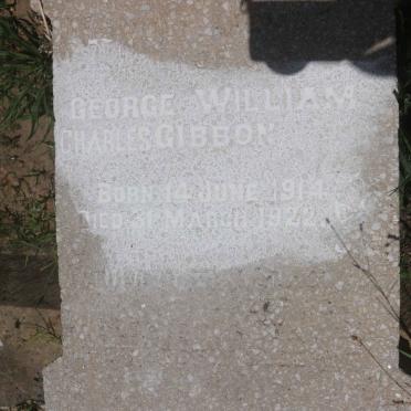 GIBBON George William Charles 1914-1922