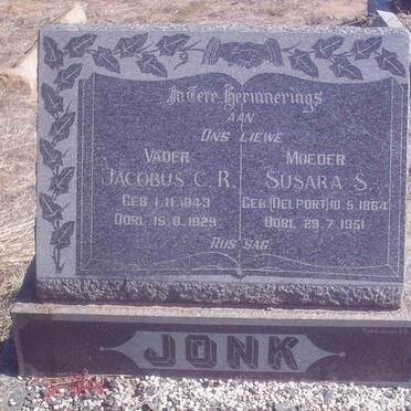 JONK Jacobus C.R. 1843-1919 &amp; Susara S. 1864-1951