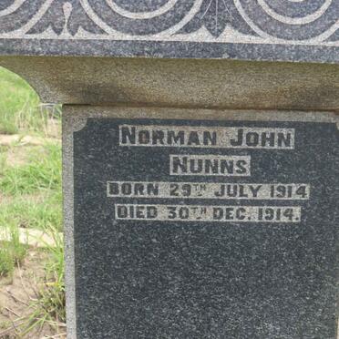NUNNS Norman John 1914-1914