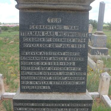 NIEUWHOUDT Tielman Carl 1874-1913