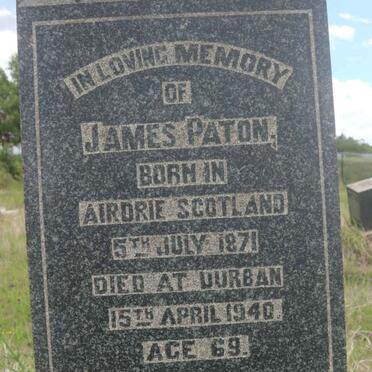 PATON James 1871-1940