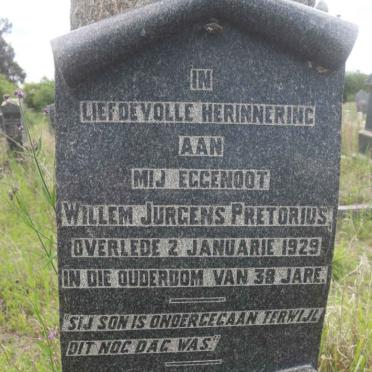 PRETORIUS Willem Jurgens -1929