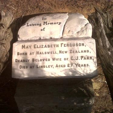 PARR May Elizabeth nee FERGUSON