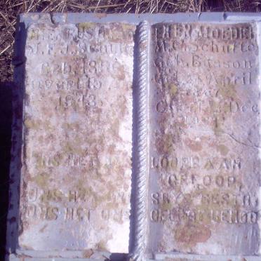 SCHUTTE J.F.J. 1856-1943 &amp; M.G. 1867-1931