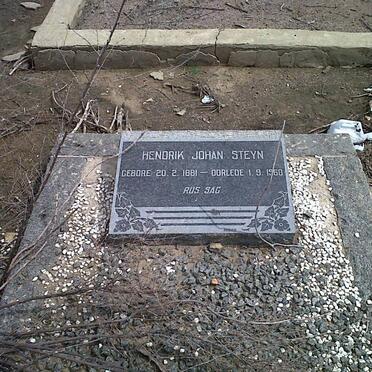 STEYN Hendrik Johan 1881-1960