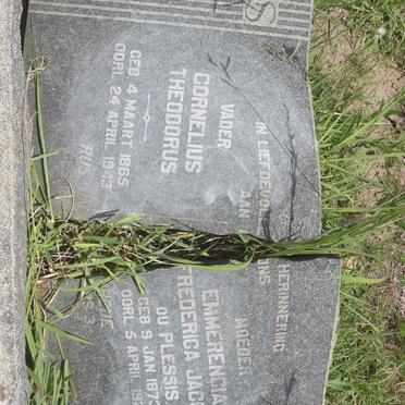 SCHNETLER Cornelius Theodorus 1865-1943 &amp; Emmerencia Frederica Jacoba DU PLESSIS 1873-1926