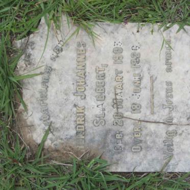 SLABBERT Hendrik Johannes 1903-1926