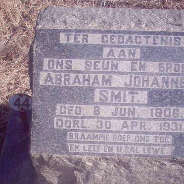 SMIT Abraham Johannes 1906-1931