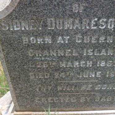 TROSS Sidney Dumaresq 1863-1913