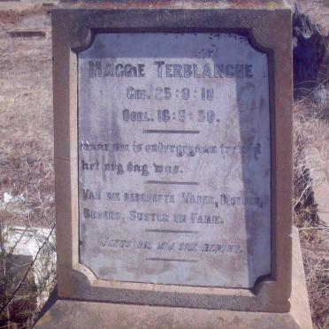 TERBLANCHE Maggie 1910-1930