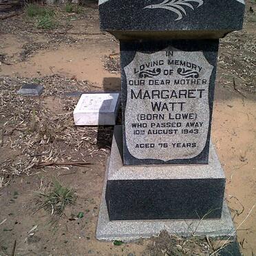 WATT Margaret nee LOWE -1943