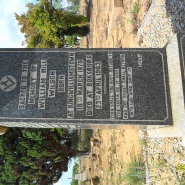 WILSON William Hill 1870-1963