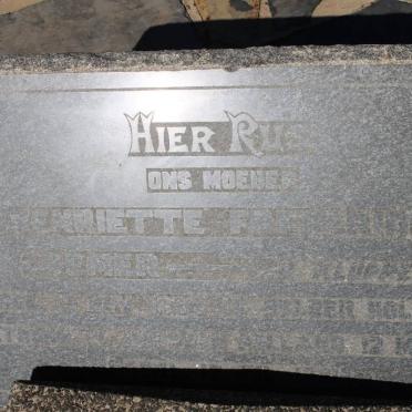 CREMER Henriette Frederique