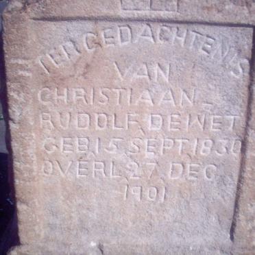 WET Christiaan Rudolf, de 1830-1901