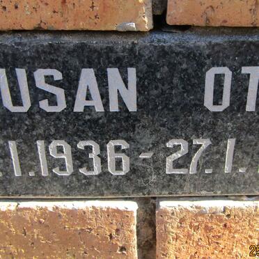 OTTO Susan 1936-2012