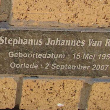 ROOYEN Stephanus Johannes, van 1956-2007