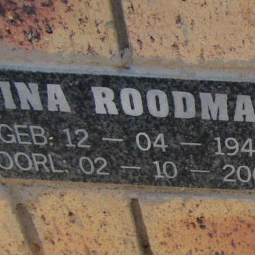 ROODMAN Tina 1944-2004