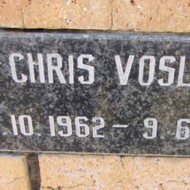 VOSLOO Chris 1962-2008