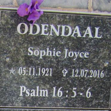 ODENDAAL Sophie Joyce 1921-2016