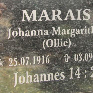 MARAIS Johanna Margaritha 1916-2008