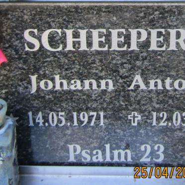 SCHEEPERS Johann Anton 1971-2019