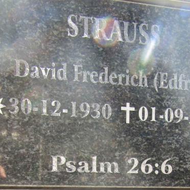 STRAUSS David Frederich 1930-2011