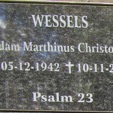 WESSELS Adam Marthinus Christoffel 1942-2007