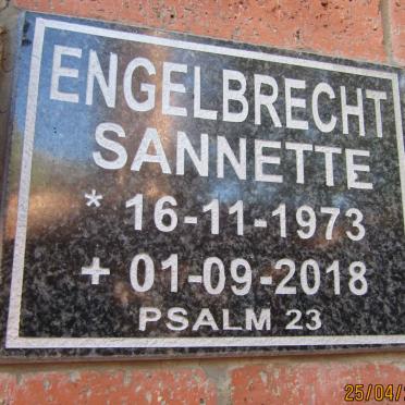 ENGELBRECHT Sannette 1973-2018