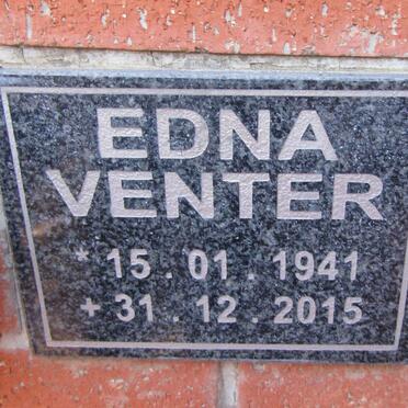 VENTER Edna 1941-2015