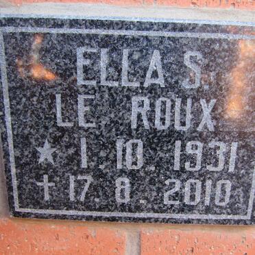 ROUX Ella S., le 1931-2010