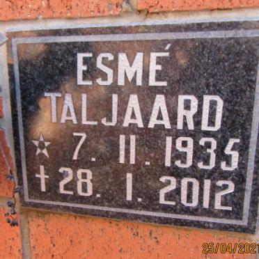 TALJAARD Esme 1935-2012