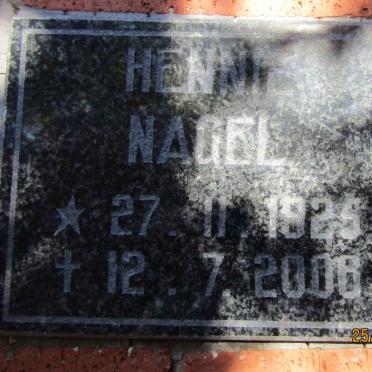 NAGEL Hennie 1925-2006