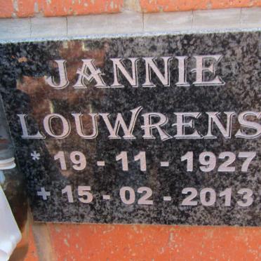 LOUWRENS Jannie 1927-2013