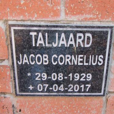 TALJAARD Jacob Cornelius 1929-2017