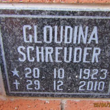 SCHREUDER Gloudina 1923-2010